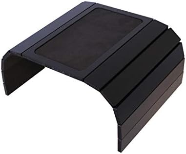 Meistar Global Sofa Couch Arm Tray Table with EVA Base. Weighted Sides. Fits Over Square Chair arms (Black)