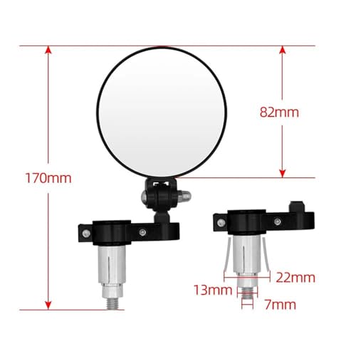 Rétroviseur Guidon Moto Guzzi V85TT Anti Angle Mort Fixation Stable