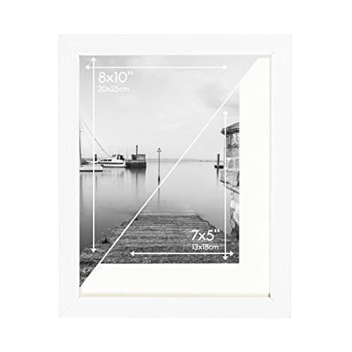 Picture Frame 8 x 10, White, Pack of 3, Freestanding and Wall Mountable, 20 x 25 cm, 10x8 Picture Frames - Image 4