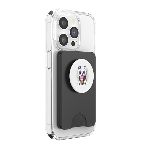 Kawaii Panda Boba Bubble Tea Kawaii Esthétique PopSockets PopWallet pour MagSafe – vue 4