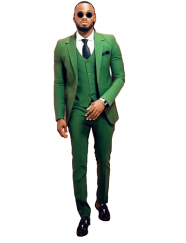 Costume de marié trois pièces pour homme veste ajustée gilet soirée chic