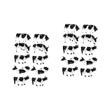 Vaches - une magnifique et délicate décoration en forme de vache pour une fête ou un décor quotidien, vaches en plastique