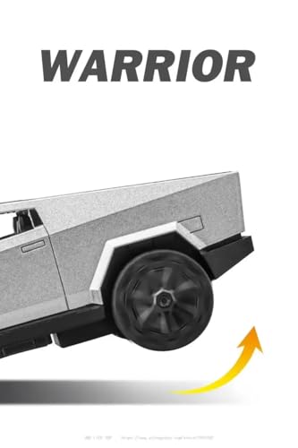 Image of Diecast Cybertruck Car Model - 1:36 Scale Tesla Alloy Car with Light & Sound, Pull-Back Action, Collectible Vehicle Toy for Kids & Collectors, Gift for Boys & Enthusiasts (Color As Per Stock)