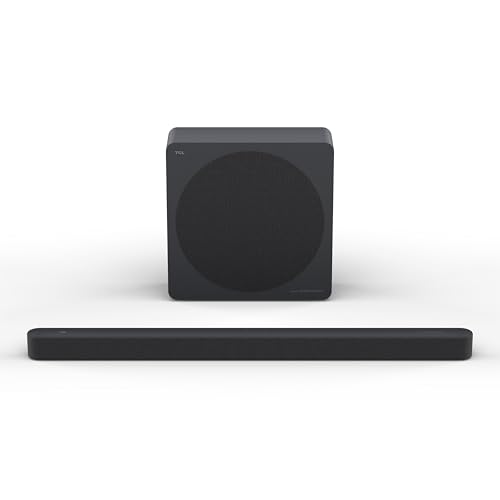 TCL Design Series Ultra Slim A65K 3.1 Sound Bar with Wireless Subwoofer for Smart TV | Bang & Olufsen Dolby Atmos DTS:X AI Calibration | 460W Bluetooth Home Theater Audio System | 2026 Model