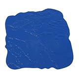 Concrete Stamps Mats Set Concrete Seamless Texturing Skin Mold Concrete Stamping Tools Slate Pattern Stamp Mat PU Blue Floor Cement Stamps Mats with Edge Trimmer (18 * 18 inches)