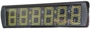 LED Race Timing Clock 5" High Character Hours Minutes Seconds Countdown/up Max Up to 99 HRS 59 Mints 59 SECS Yellow Color