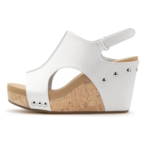 Sandales compensées avec sangle PARTY : finis les maux de pieds avec ce talon de 7,6 cm stable