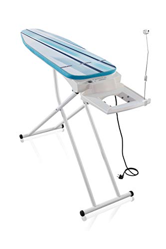 Leifheit Tabla de planchar Air Active Express M blanca, mesa de planchar con aspiración y extracción …