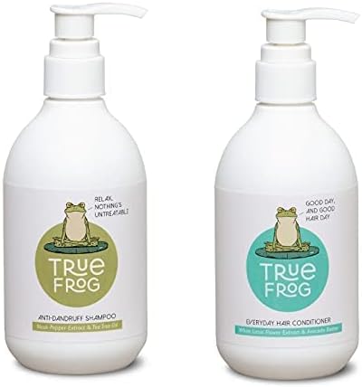TRue FRoG Anti Dandruff Shampoo and Everyday Hair Conditioner To Reduce Dandruff Flakes, Nourish and Smoothen Hair for Dry and Frizzy Hair, Sulphate and Paraben Free - Combo Pack of 2-500ML