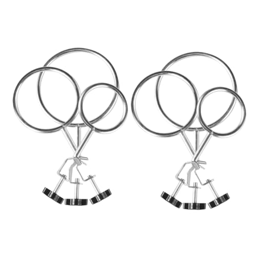 HEMOTON Retort Support Clamp Ring Stand 6pcs Universal Lab Stand Beaker Holder Ring for Chemistry Physics Labs