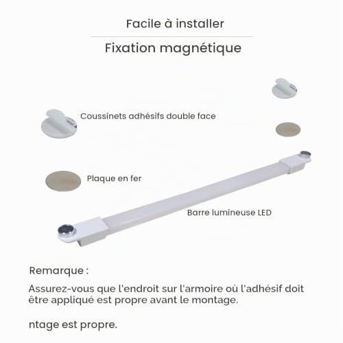 STBTECH Lampe Sous Meuble LED 43cm 230V, 6W 500lm, Blanc Froid 6500K – vue 4