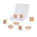 GeeekPi 8PCS Pure Copper Heatsinks 15x15x5mm with Thermal Conductive Adhesive Tape for Electronic Chip Cooling, Compatible with Raspberry/Orange/Rock/Banana Pi/Tinker Board/PCB Board