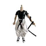 LINJXCMUXU 1/12 Action Figure Clothes,Tight T and Pants Set for 6