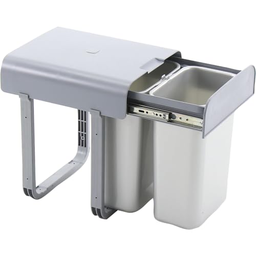 Ekotech Abfallsammler Aladin 2x 8 Liter ausziehbar ab 40cm Schrankbreite,...