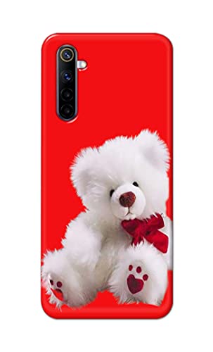 Image of PRINTFIDAA Teddy Bear Love Romantic Valentines Day Dumbo Printed Designer Hard Back Case Cover for Realme 6 / Realme 6S / Realme 6i (6.5 inch) -(UO) MVN1001