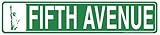 Señal de calle de la Quinta Avenida de metal en relieve de New York Road Broadway, Nueva York, Nueva York, Nueva York, Nueva York, Nueva York, Nueva York, letrero de calle de metal, 4 x 16 pulgadas