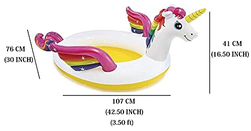 Image of BOXO Inflatable Swimming Pool Bath Tub for Kids Adults Spa Swimming Bath Tub for Garden Outdoor (Animal Swimming Mat)