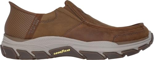 Skechers - Mens Relaxed Fit: Respected - Proximo Slip On Shoes, Color Desert, Size: 9.5 XW US2