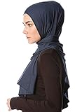 CONSTRUCCIÓN DE MEJOR CALIDAD: Fabricado en Turquía con artesanía de alta calidad; El hijab de alta calidad de Ecardin se compone de un 95% de viscosa y un 5% de lycra. muy elástico, lo que garantiza un ajuste cómodo