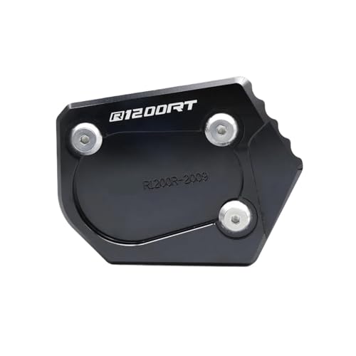 Extension béquille latérale pour BMW R1200RT 2005-2013 - Plaque d'agrandisseur de pied noire