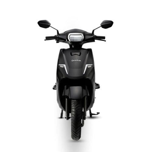 Image of Quantum Bziness X Electric Scooter | NMC Battery Pack | 105 km Range | Bluetooth, USB & Digital Display | 60 km /h Top Speed | Black | Advance Booking for Ex-Showroom