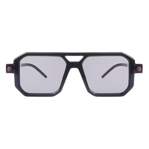 Htms 70s Vintage Square Sunglasses Women Men Geometric Square Classic Frame Retro Shades Glasses2