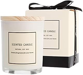 Gifts for Women - Scented Candles 100% Pure Natural Soybean Wax with Plant