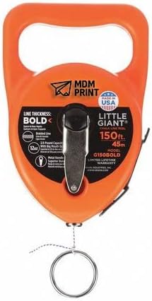 MDMprint Chalk Line Reel, 150 ft. L, Orange