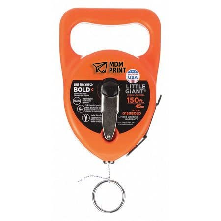 MDMprint Chalk Line Reel, 150 ft. L, Orange