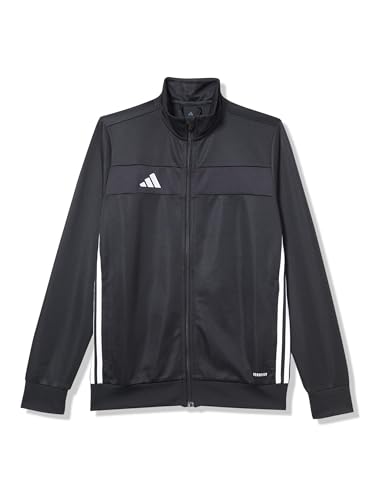 adidas Tiro 25 Essentials Boys' Training Jacket Outerwear Jacket, black/white, XS
