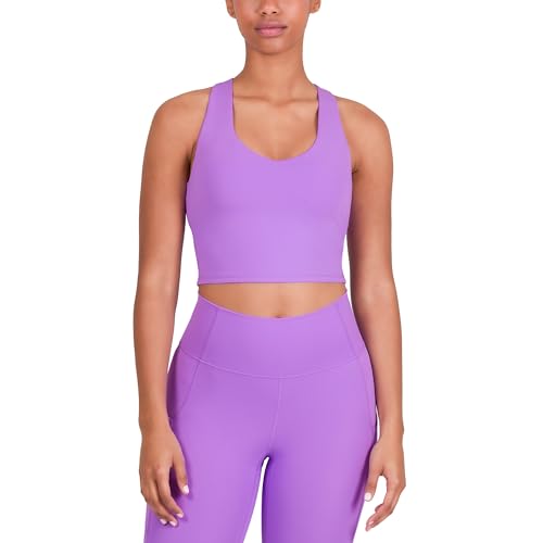 Image of YITTY Active Sports Bra Tank, Tank Top for Women with Built-in Bra, Racerback, Removable Cups, Low-Impact Yoga and Gym
