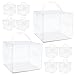 PRETYZOOM 10pcs Boxes Cake Packing Holder Portable Cake Carrier Clear Cake Holder Cake Boxes with Handles Cake Packaging Boxes Birthday Cake Holder Decor Cheese Bouquet Box The Pet