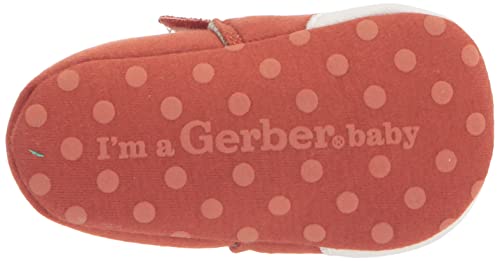 Gerber Baby Moccasins Crib Shoes Newborn Infant Neutral Boys Girls, Fox Orange, 3 6 Months Unisex #TOP3