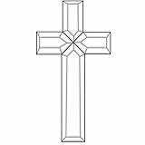 5-1/4'x8-7/8 Exquisite Clear Glass Cross Bevel Cluster EC150