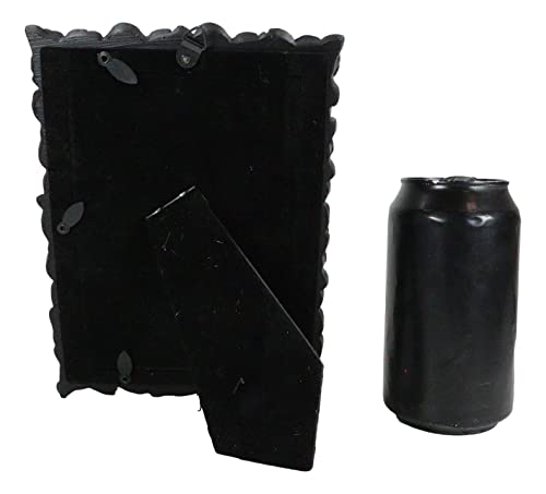 Ebros Gift Dark Side Of Romance Beauty From Ashes Gothic Black Roses Floral Arrangement 4"X6" Photo Picture Frame Desktop Easel Back Or Wall Hanging Display Alchemy Boudoir Accent #TOP6