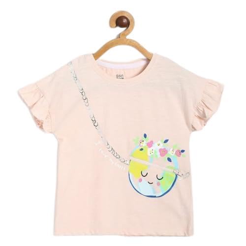Image of miniklub Baby Strap Frill Sleeve Knitted Cotton Top (White Color)