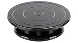 360°Flexible Rotate Turntable 11 Inch Diameter Round Platform Black Painting Turn Table Lightweight Stand for Paint Spraying Spinner C900086, Cake Decorating, Displaying Item and Crafting Projects