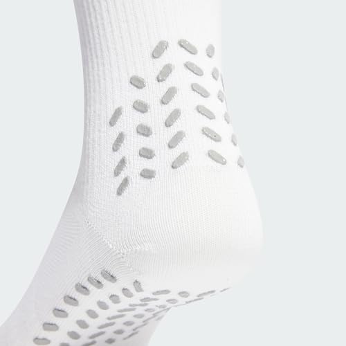 adidas Unisex Football Crew Performance Socks, White/Black, 8.5-10