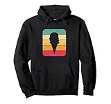 Retro Vintage Ice Cream Cone Silhouette Gift Pullover Hoodie