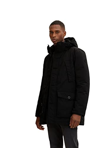 Preisvergleich Produktbild TOM TAILOR Herren Parka mit Kapuze 1034563, 29999 - Black, L