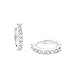 Produktbild Amor Creolen 925 Sterling Silber Damen Ohrschmuck, mit Zirkonia synth., 1,3 cm, Silber, Kommt in Schmuck Geschenk Box, 9059249
