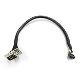 GORITE Serial DB9 to 2.0mm 10 Pin Header with Insulated Cable - 10 Inches