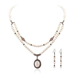 Oval White Turquoise