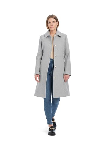 kate spade new york Women's Single Breasted Soft Wool Blend Mid-Length Walker Coat