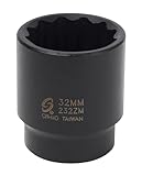 Sunex 232zm 1/2-Inch Drive 32-mm 12 Point Impact Socket