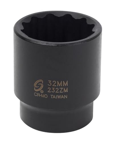 Sunex 232zm 1/2-Inch Drive 32-mm 12 Point Impact Socket
