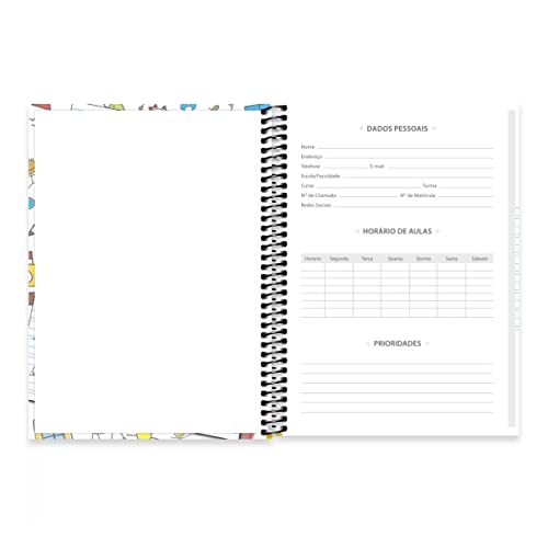 Caderno Caligrafia Universitário 96 Folhas Spiral