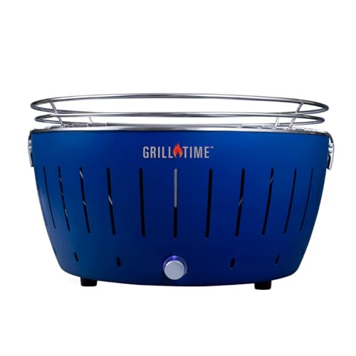 GrillTime Tailgater GTX Portable Charcoal Grill 16 Inch - Smokeless Tabletop Gril