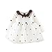 Produktbild Zegeey Baby MäDchen Kleid Kleinkind Langarm Prinzessin Kleid Kleidung Geburtstag Geschenk(A7-Weiß,6-12 Monate)