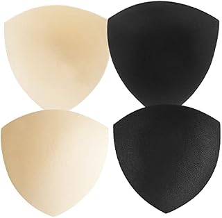 Sibba Bra Pads Women's Triangle Inserts Removable Push Up Sports Replacements For Bikini Top Swimsuit for B/C Cup